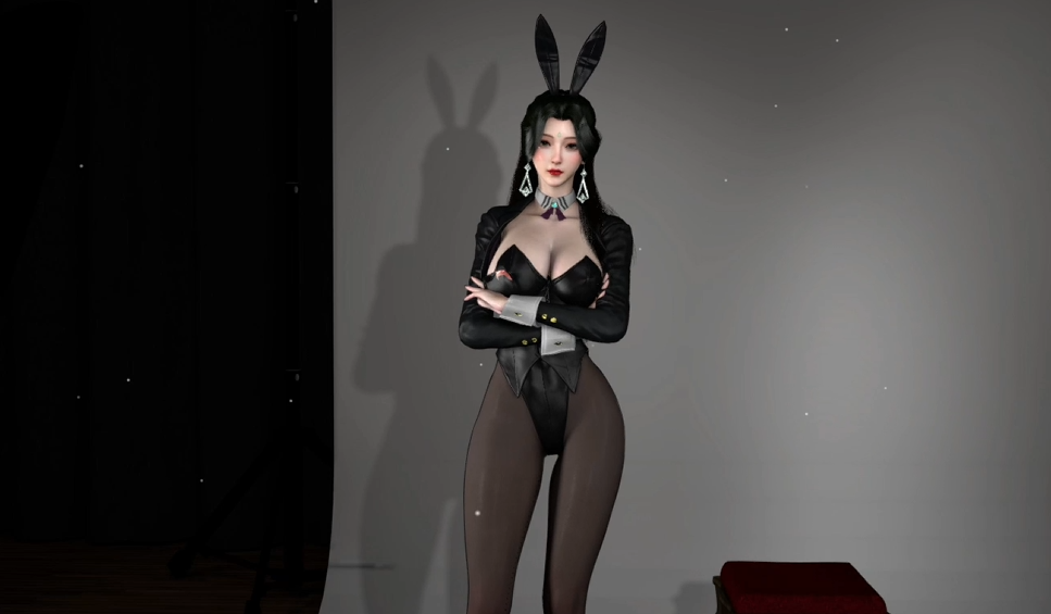 [VAM] 黑丝兔女郎柳神 白皙笔直大长腿 1-3【3D同人/全动态】-优优次元