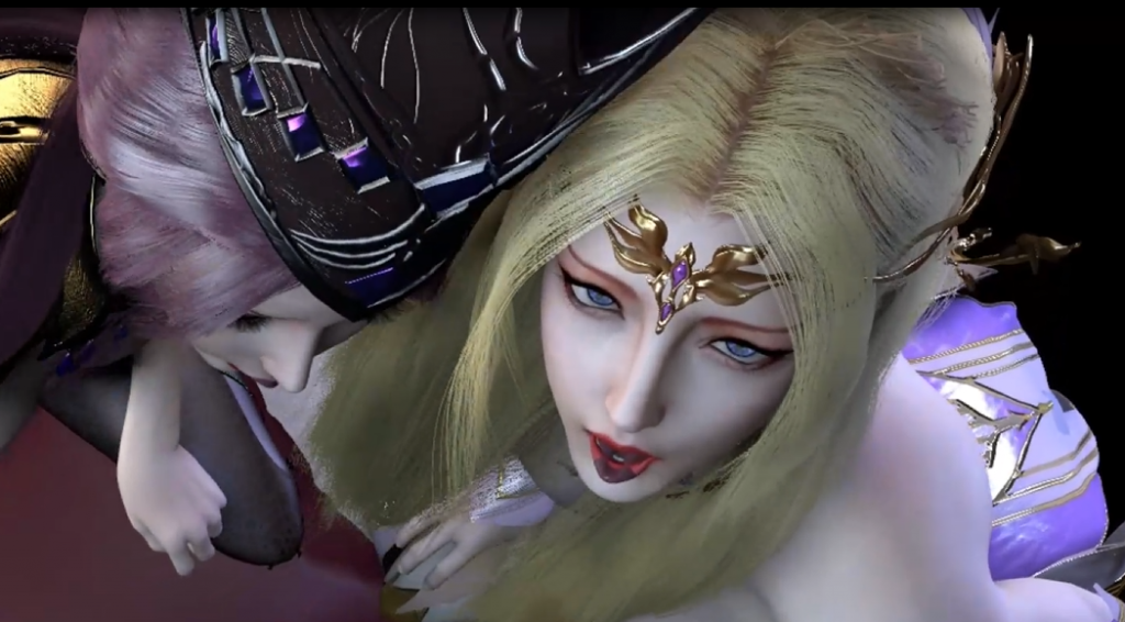 图片[2]-【VAM】斗罗：千仞雪与比比东师徒的合作【3D动态】-优优次元