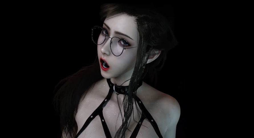 图片[2]-[VAM]黑丝绝美眼镜娘 [3D/全动态]-优优次元