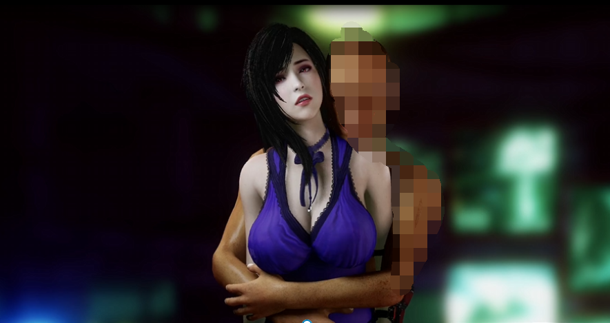 图片[2]-最終幻想7 – 蒂法紫色的禮服 [3D动画/4K/全动态]-优优次元