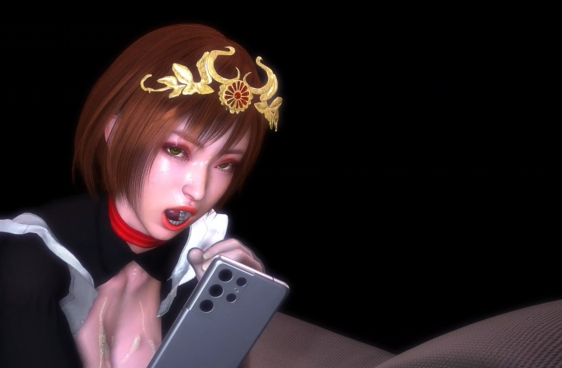 图片[2]-[VAM]孫尚香女僕白絲版【3D/动态】-优优次元