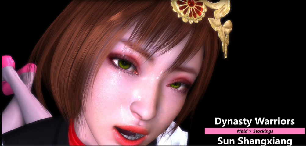 [VAM]孫尚香女僕白絲版【3D/动态】-优优次元