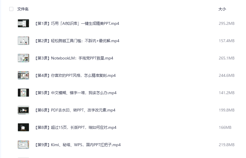 玩赚AI做PPT教程网盘下载|AI工具一键生成+智能美化 12课合集