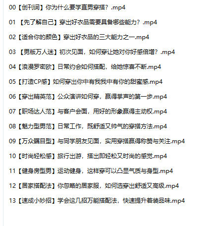 直男穿搭术13课网盘下载|专为简约男性设计的穿搭教程 提升形象必备