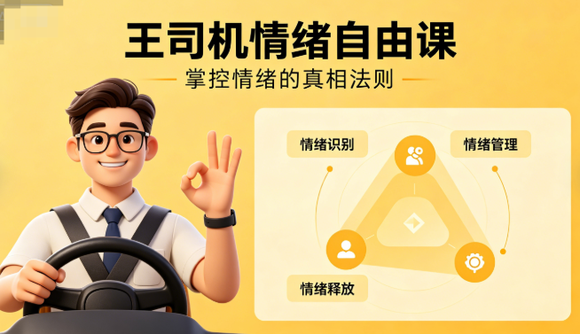 王司机情绪自由课网盘下载|掌控情绪的真相法则全套视频