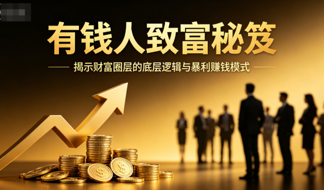 有钱人致富秘笈PDF网盘下载|揭示财富圈层底层逻辑与暴利赚钱模式