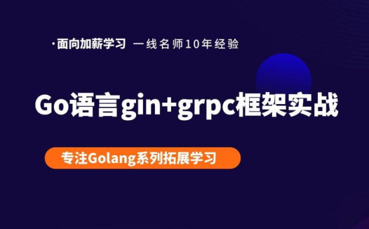 Gin教程Golang+Gin框架入门实战网盘下载|Web开发从零到实战